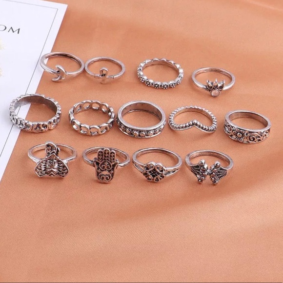 {LEAH} boho Fatima Elephant ring bundle - Picture 2 of 8